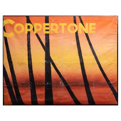 Vintage Signed Dante Ferretti, 'Coppertone'. O/C, by Academy Award Winning Designer