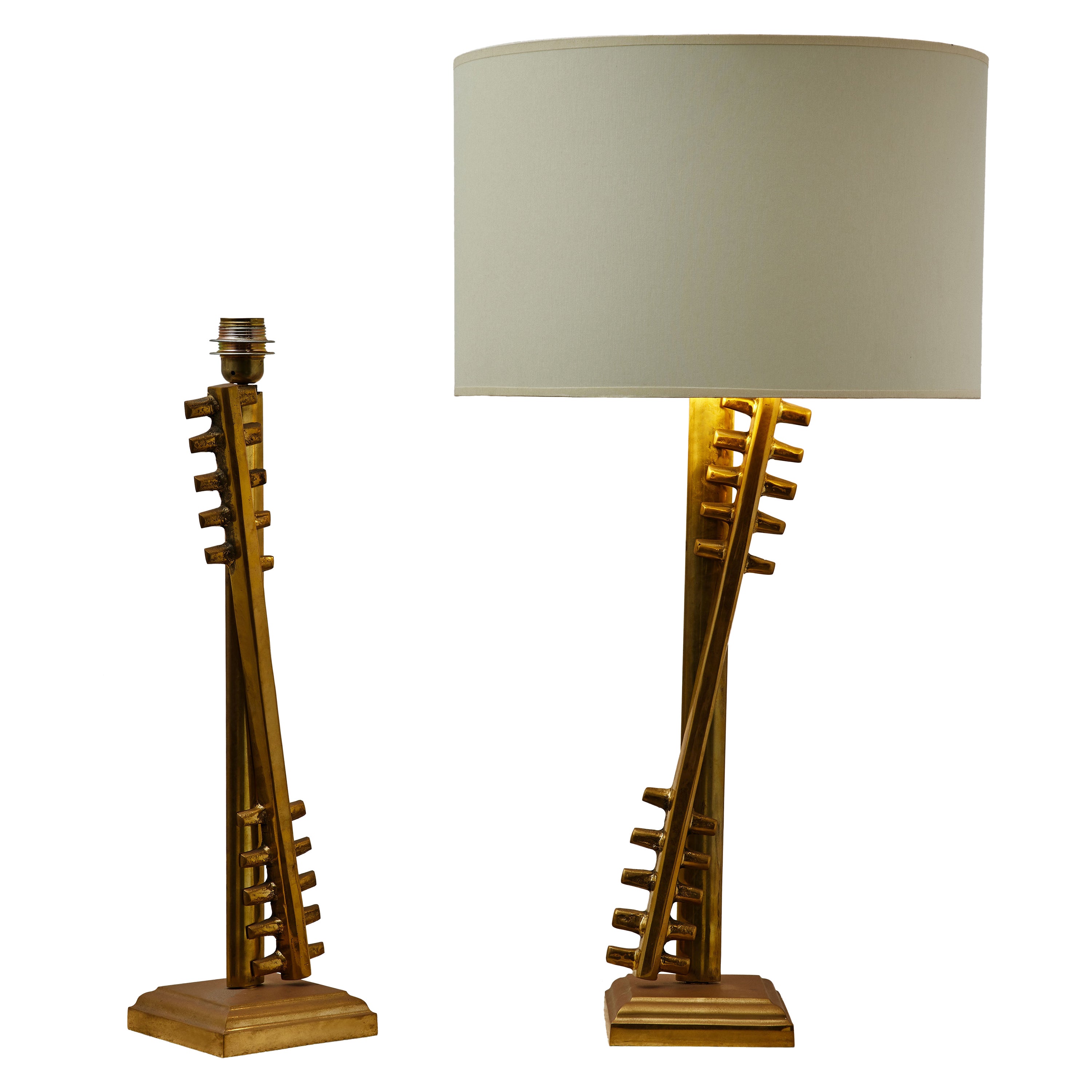 Vintage Brass Table Lamps at Cost Price For Sale