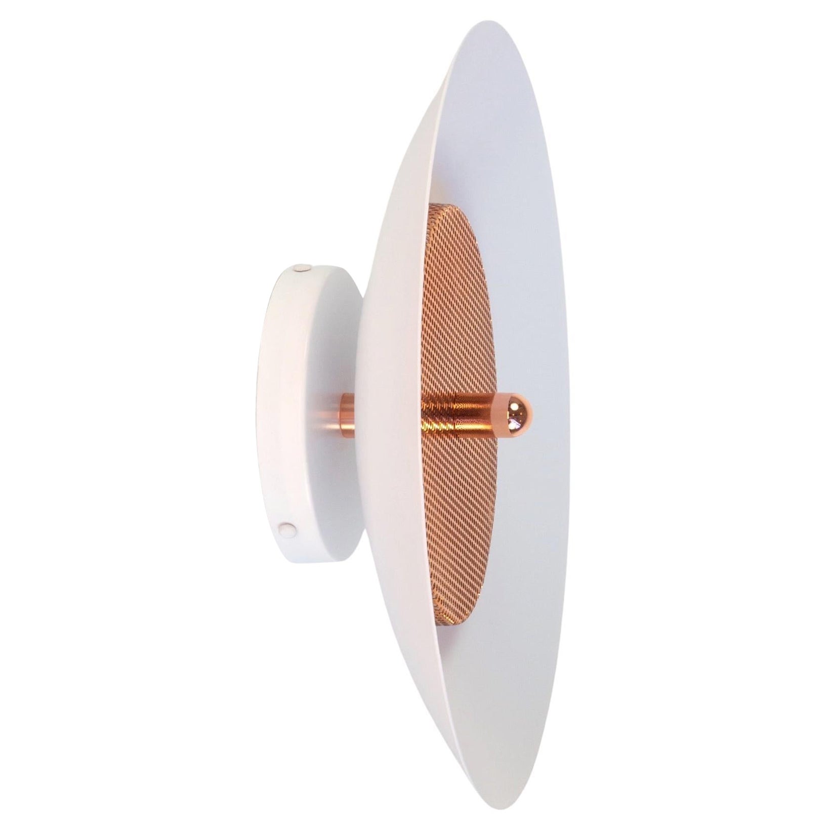 Signal Sconce, White and Copper, from Souda, in Stock For Sale