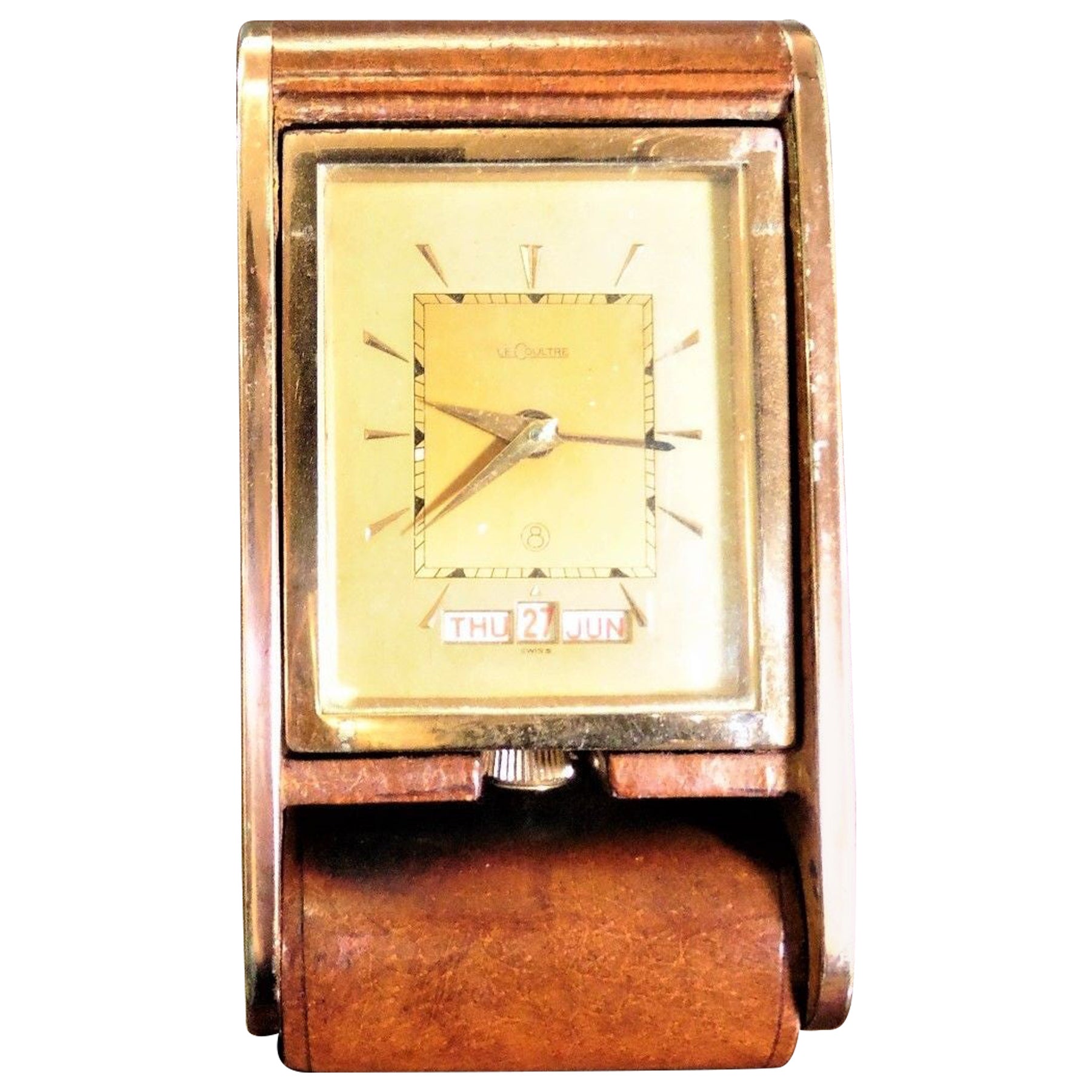 Travel Alarm Clock by Jaeger LeCoultre For Sale