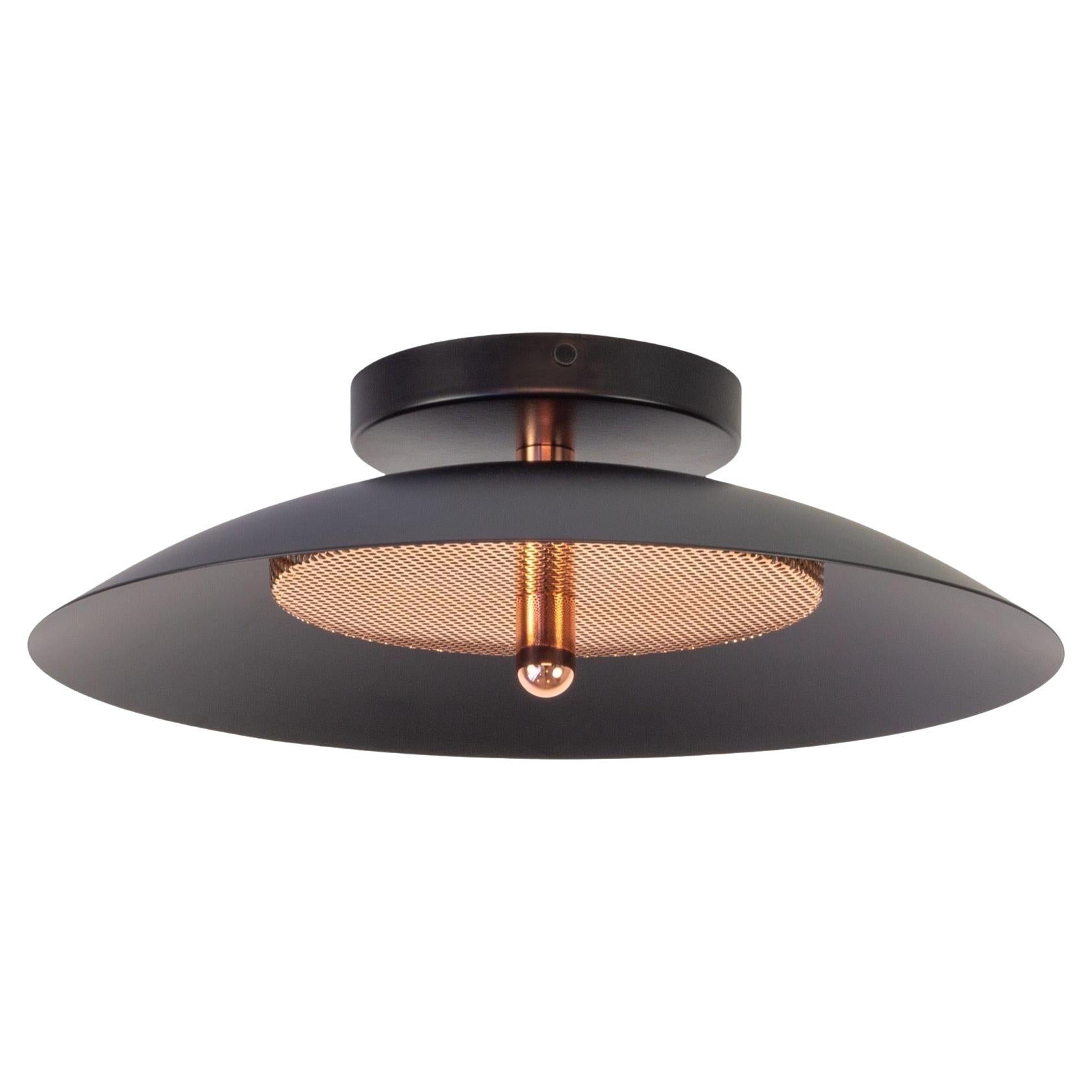 Signal Flush Mount from Souda, Black and Copper, In Stock