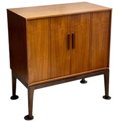 Imported UK Vintage Mid-Century Modern Record Cabinet