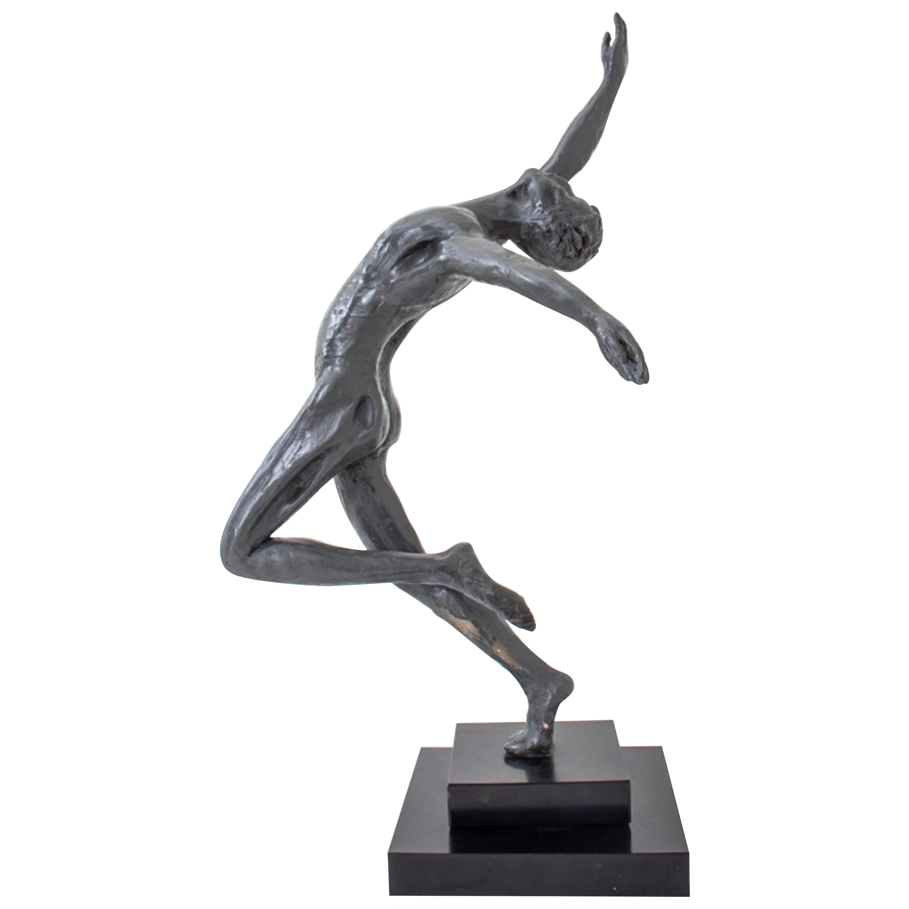 Danseur , sculpture en argile de polymre