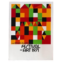 1971 Festival of Art Print Lithograph / Poster