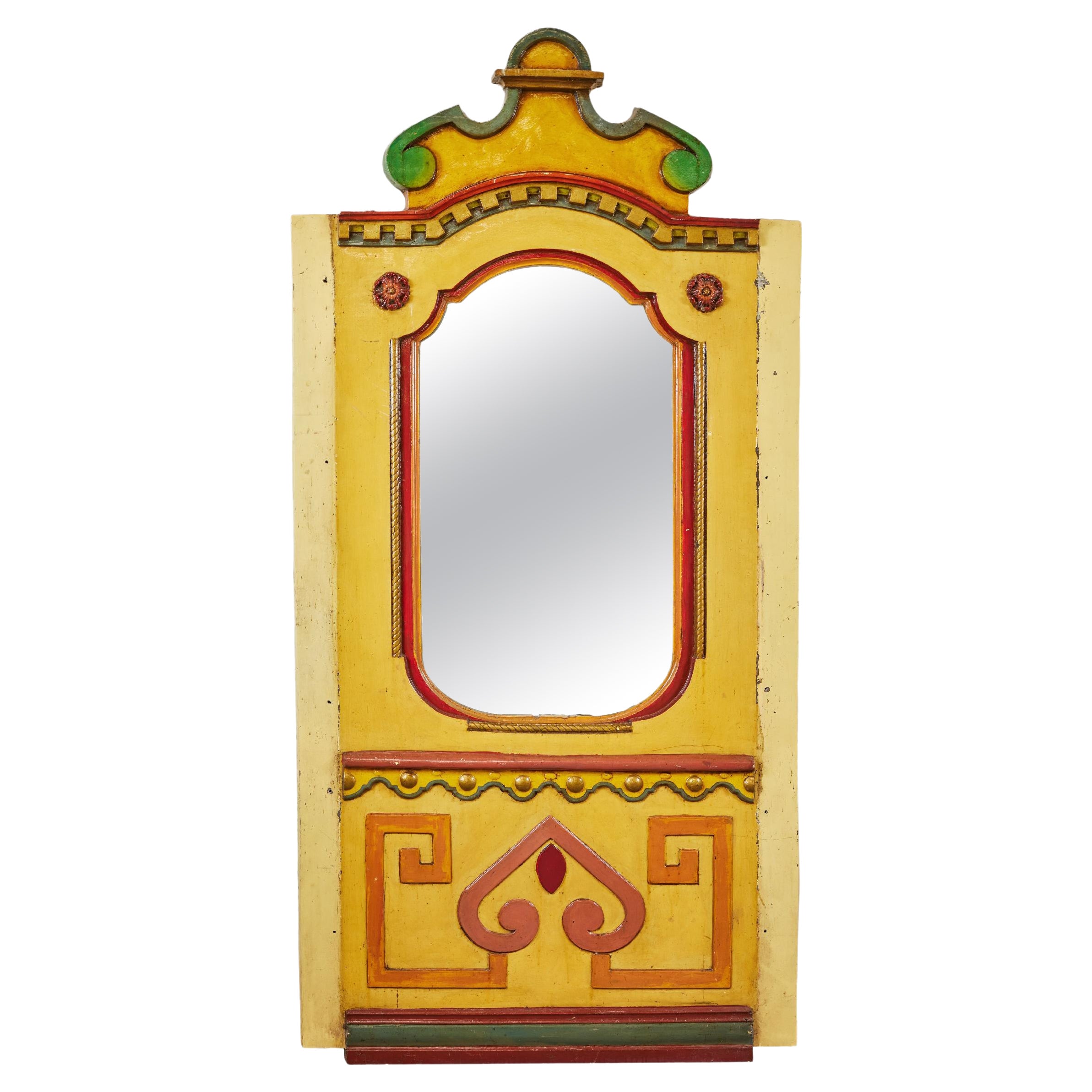 Giant Wood Carved Carousel Carnival Pier Mirror