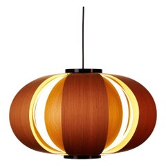 Grande lampe suspendue en bois Coderch Disa de Tunds