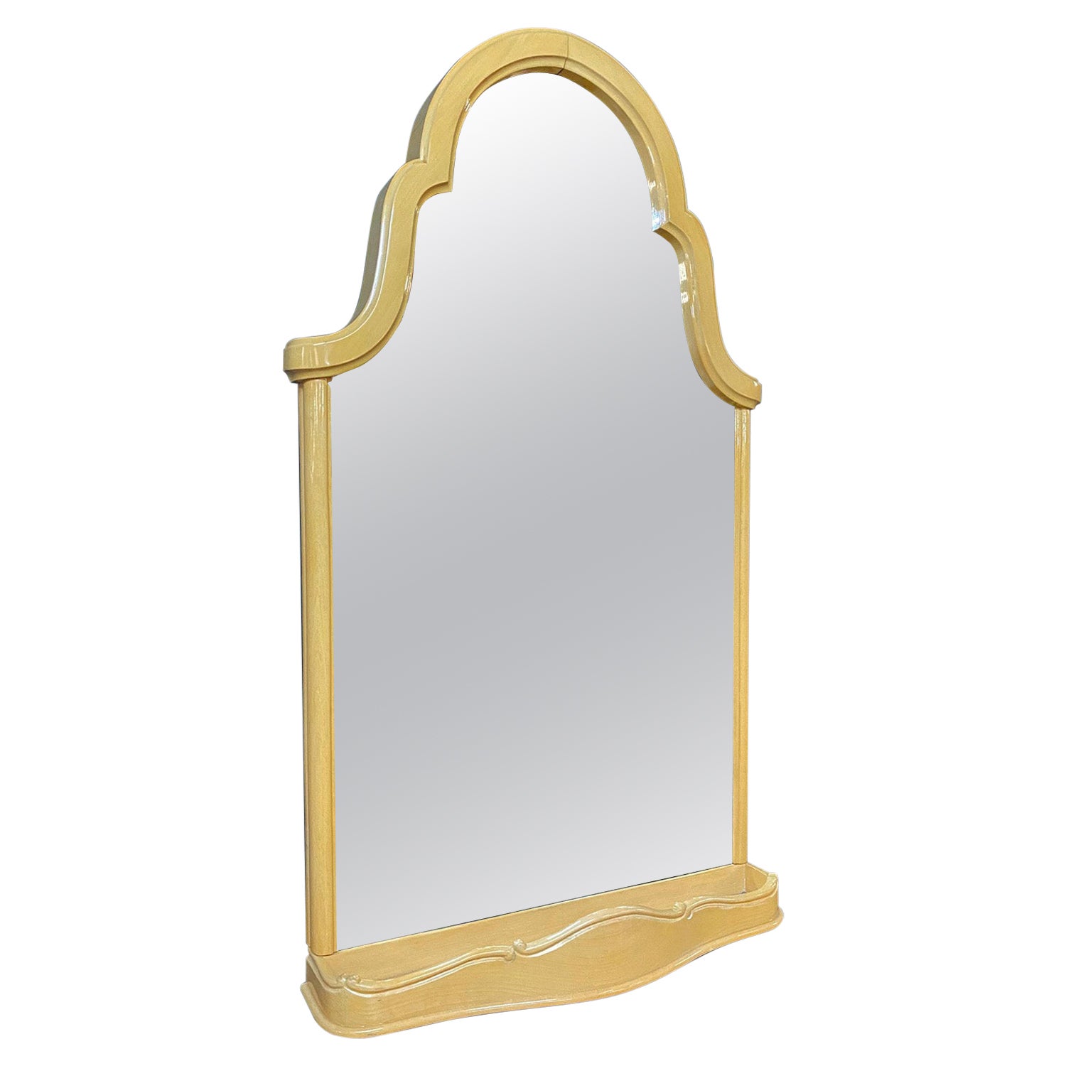 Mirror from 40s/50s in Lacquered Beech For Sale