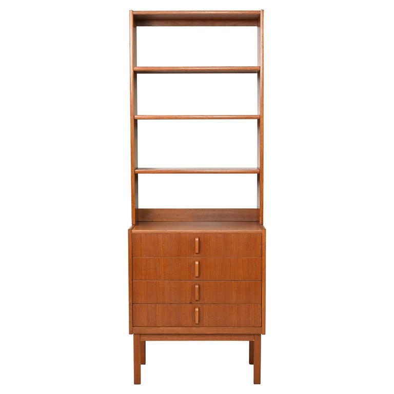 Vintage Bookcase with Drawers For Sale at 1stDibs