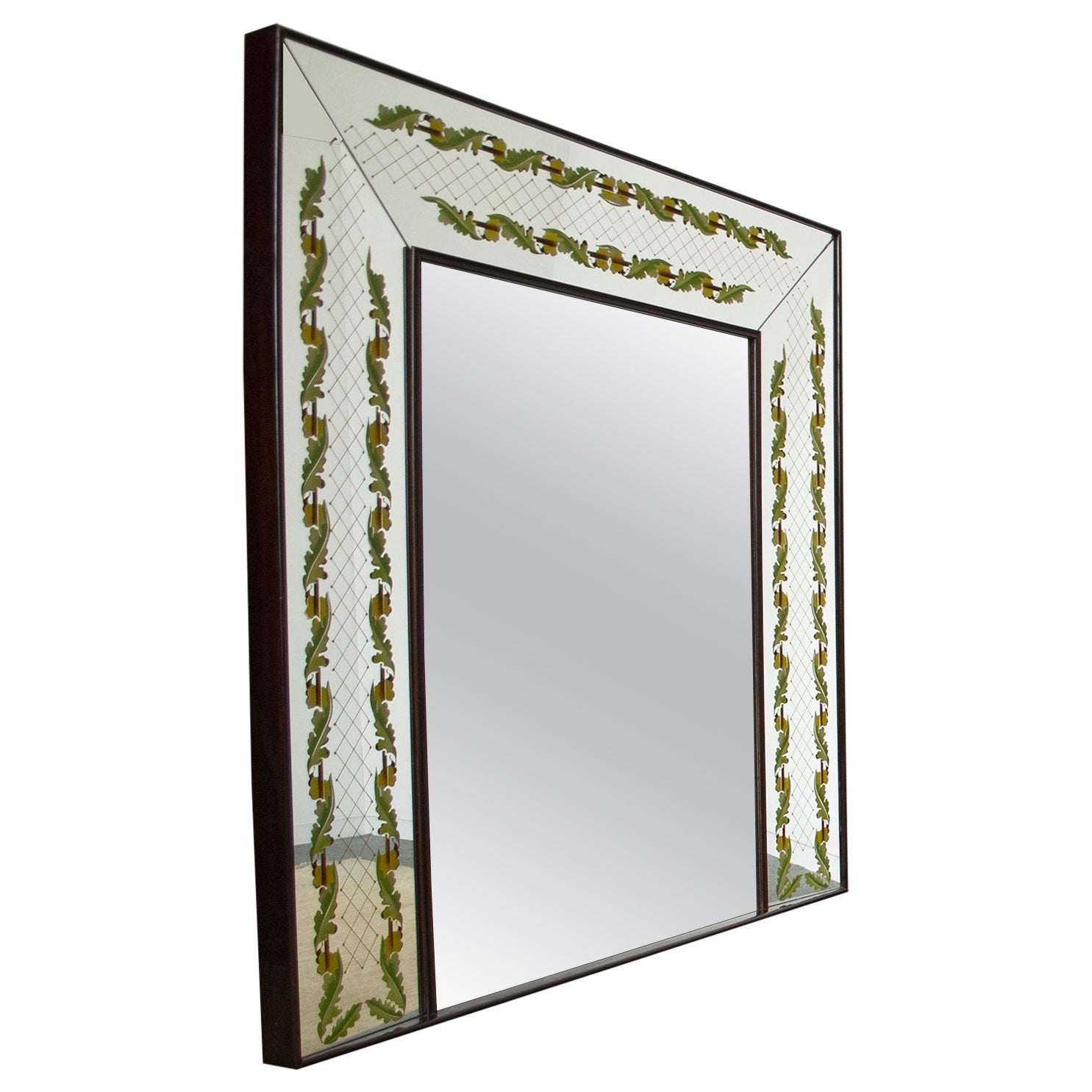 Luigi Brusotti italian art deco mirror late 40's.