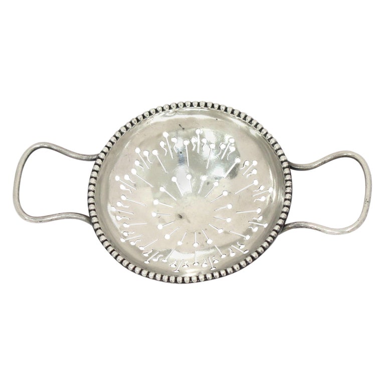 Sterling Silver Whiting Antique Tea Infuser For Sale at 1stDibs