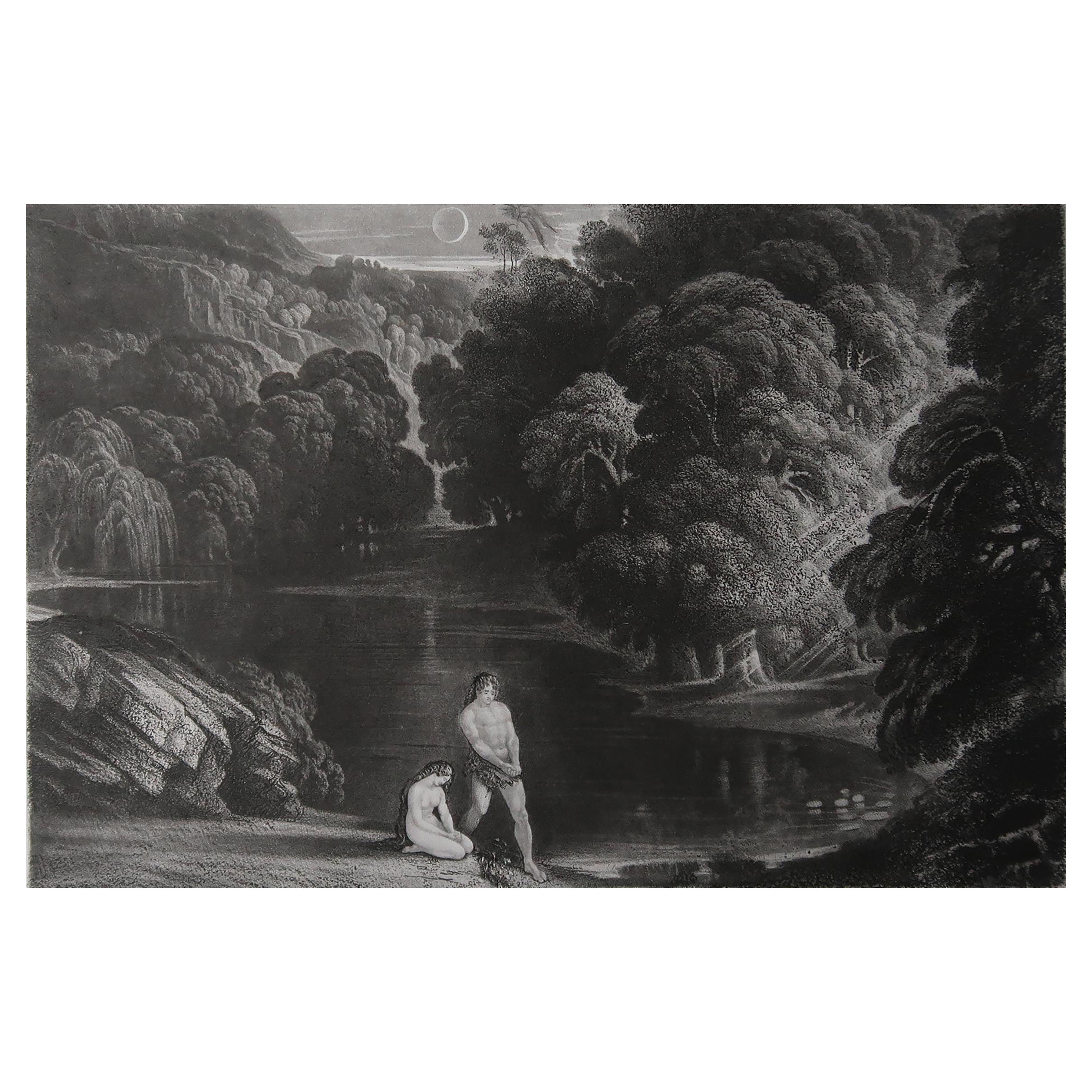 Mezzotint by John Martin, the Judgment of the Almighty, Sangster, C.1850