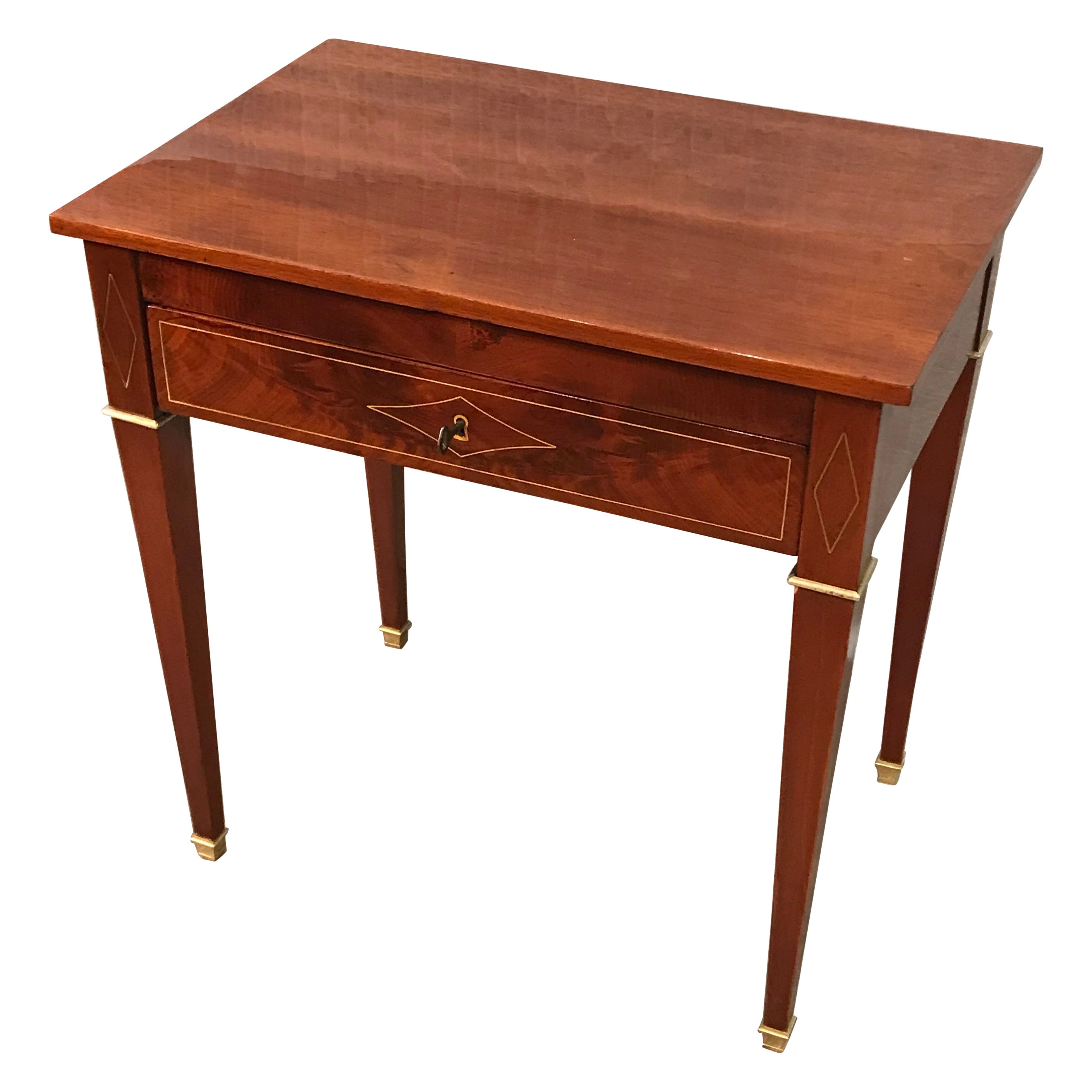 Small Neoclassical Desk, Northern Germany, 1810-20 For Sale