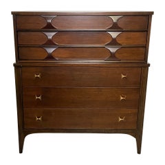 A Mid Century Modern Chest, Dresser, Kent Coffey, Fully Refinished.