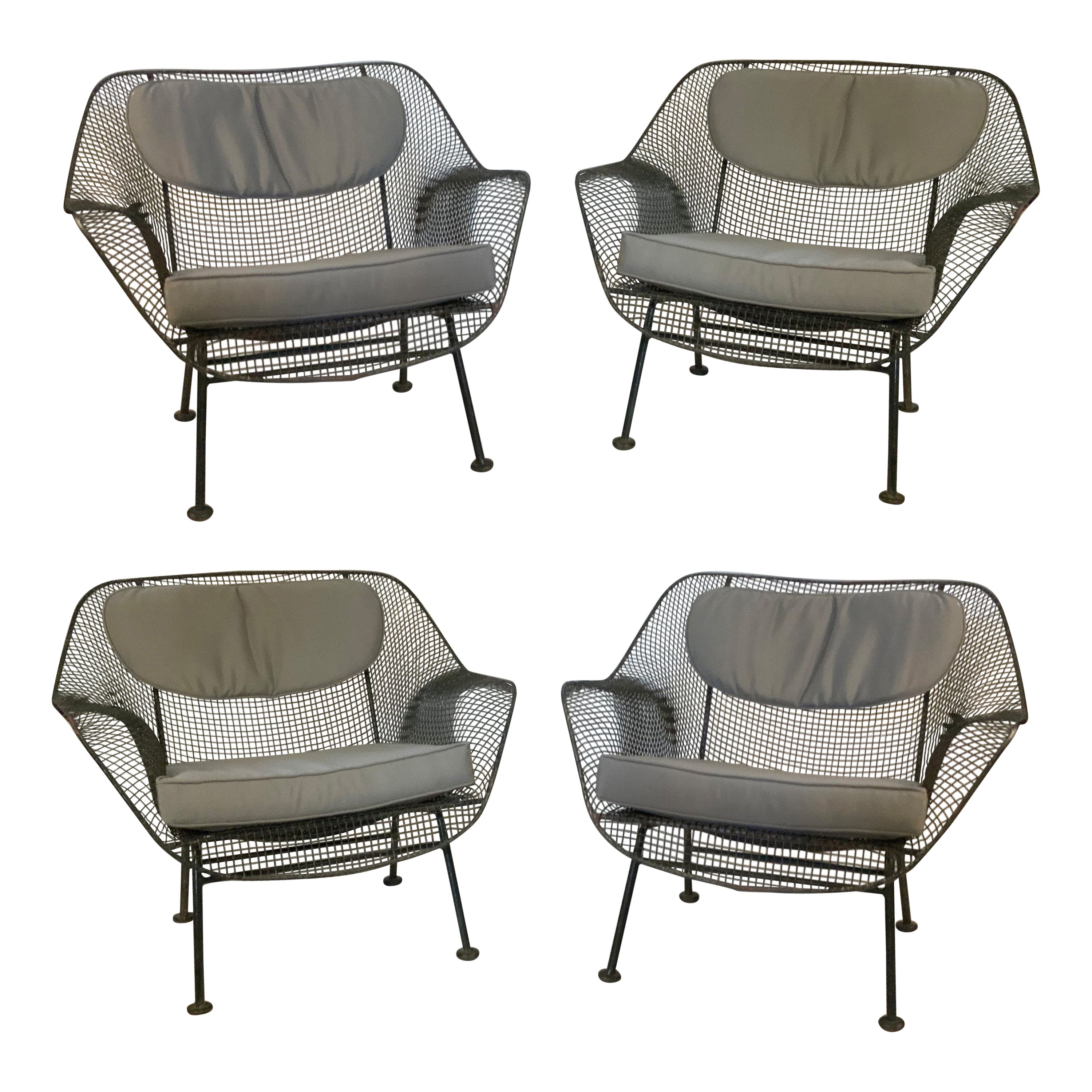 Set of Four 1950's Russell Woodard Sculptura Lounge Chairs