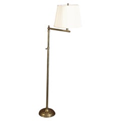 1940s French Brass Floor Lamp