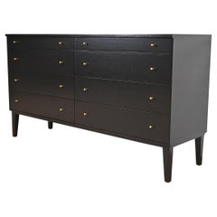 Used Paul McCobb for Directional Black Lacquered Dresser, Newly Refinished