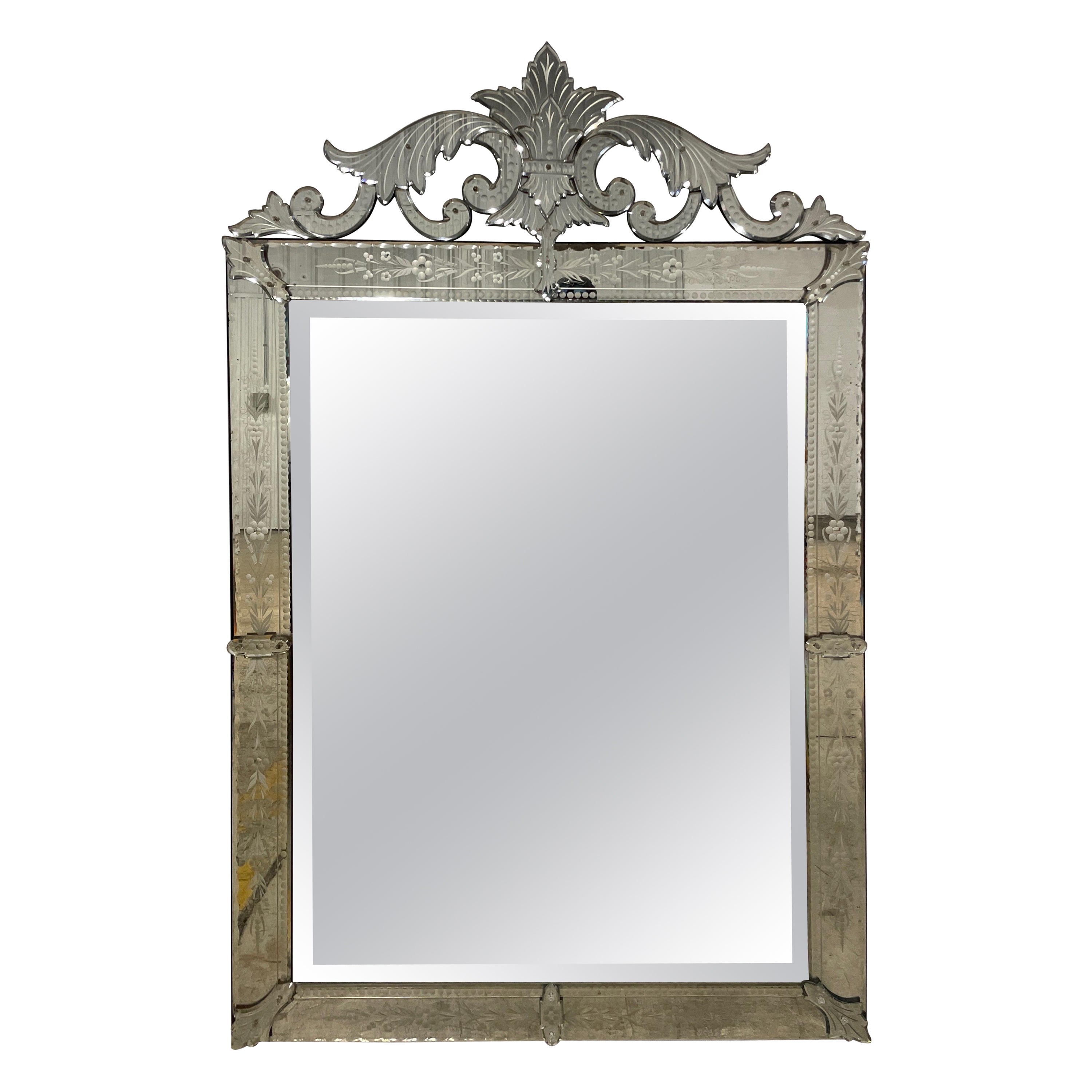 Large Vintage Venetian Mirror