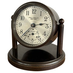 Chelsea Gimbal Bronze Clock Retailed by Udall & Ballou New York