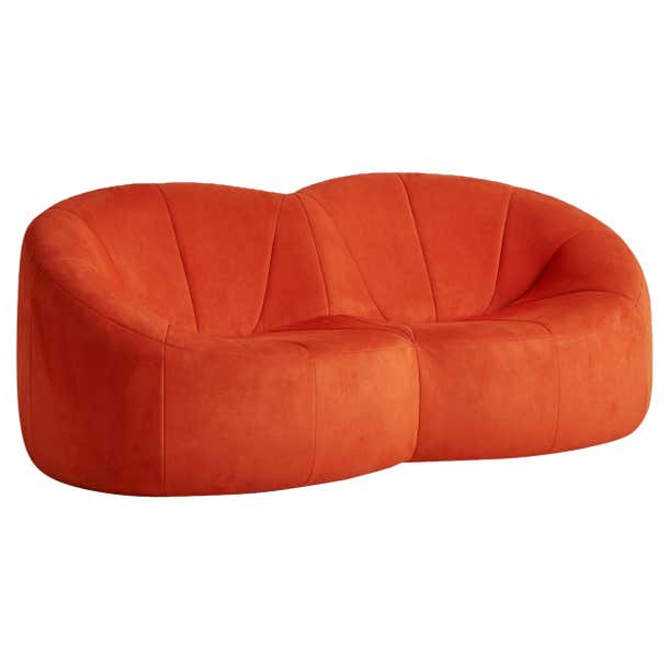 Orange Pumpkin Sofa by Pierre Paulin for Alpha, France, 1970s For Sale ...