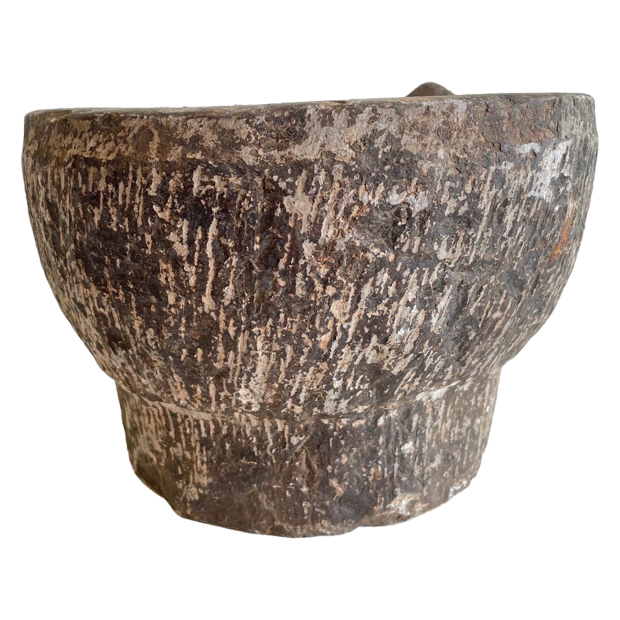 Vintage Stone Mortar and Pestle Bowl Set For Sale