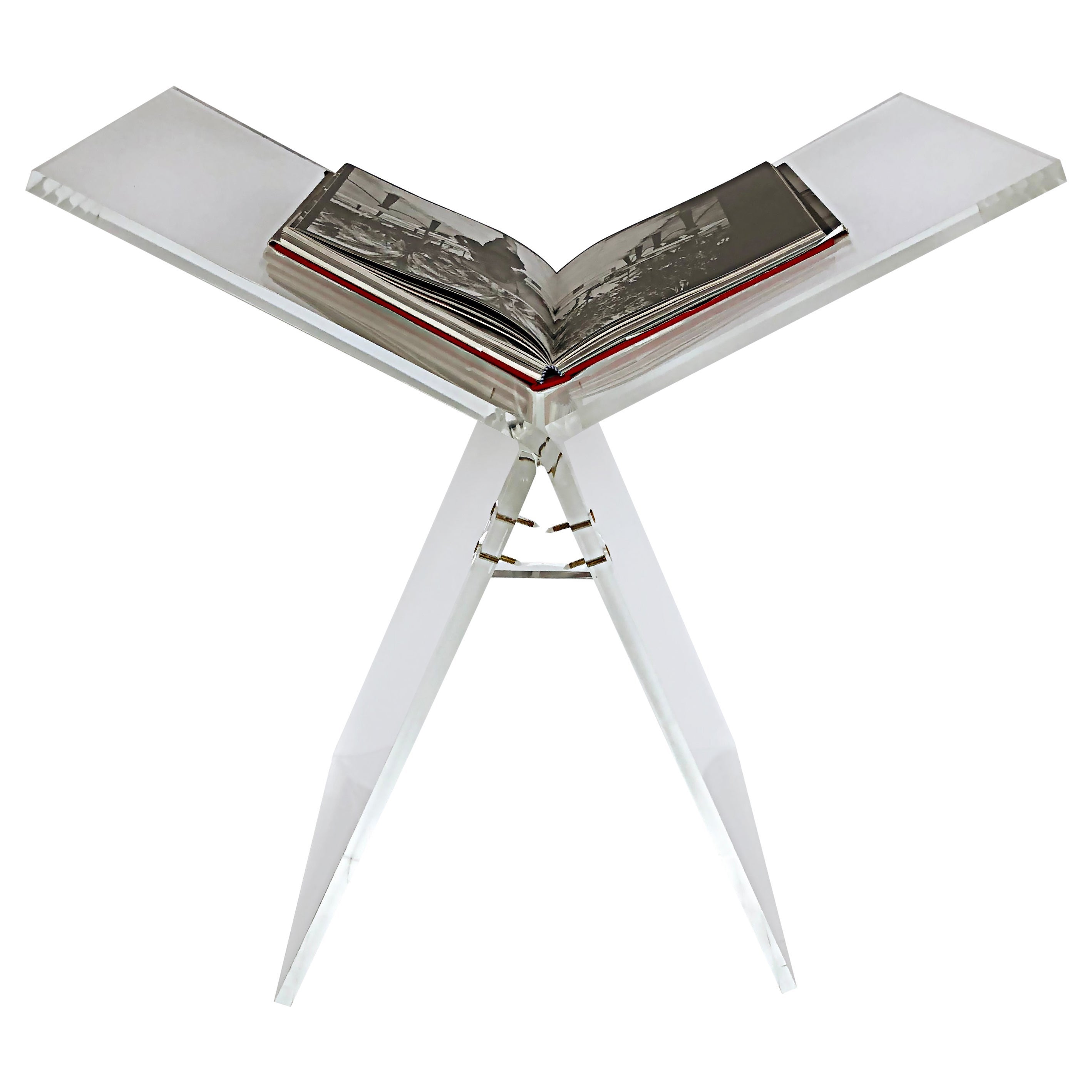 Custom Made Lucite Oversized Coffee Table Book Stand for Taschen Sumos