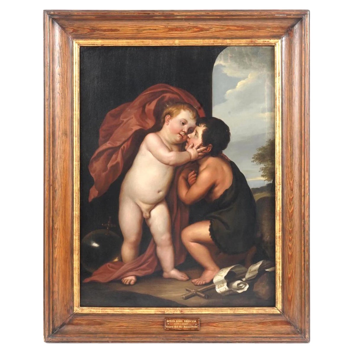 Antique Religious Painting After Anthony Van Dyck For Sale