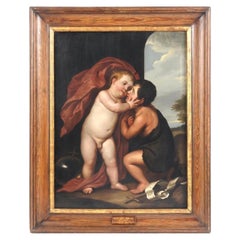 Antique Religious Painting After Anthony Van Dyck