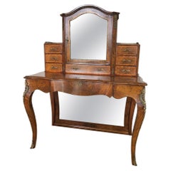 Outstanding Quality Antique Victorian Burr Walnut Bonheur Du Jour/Writing Desk