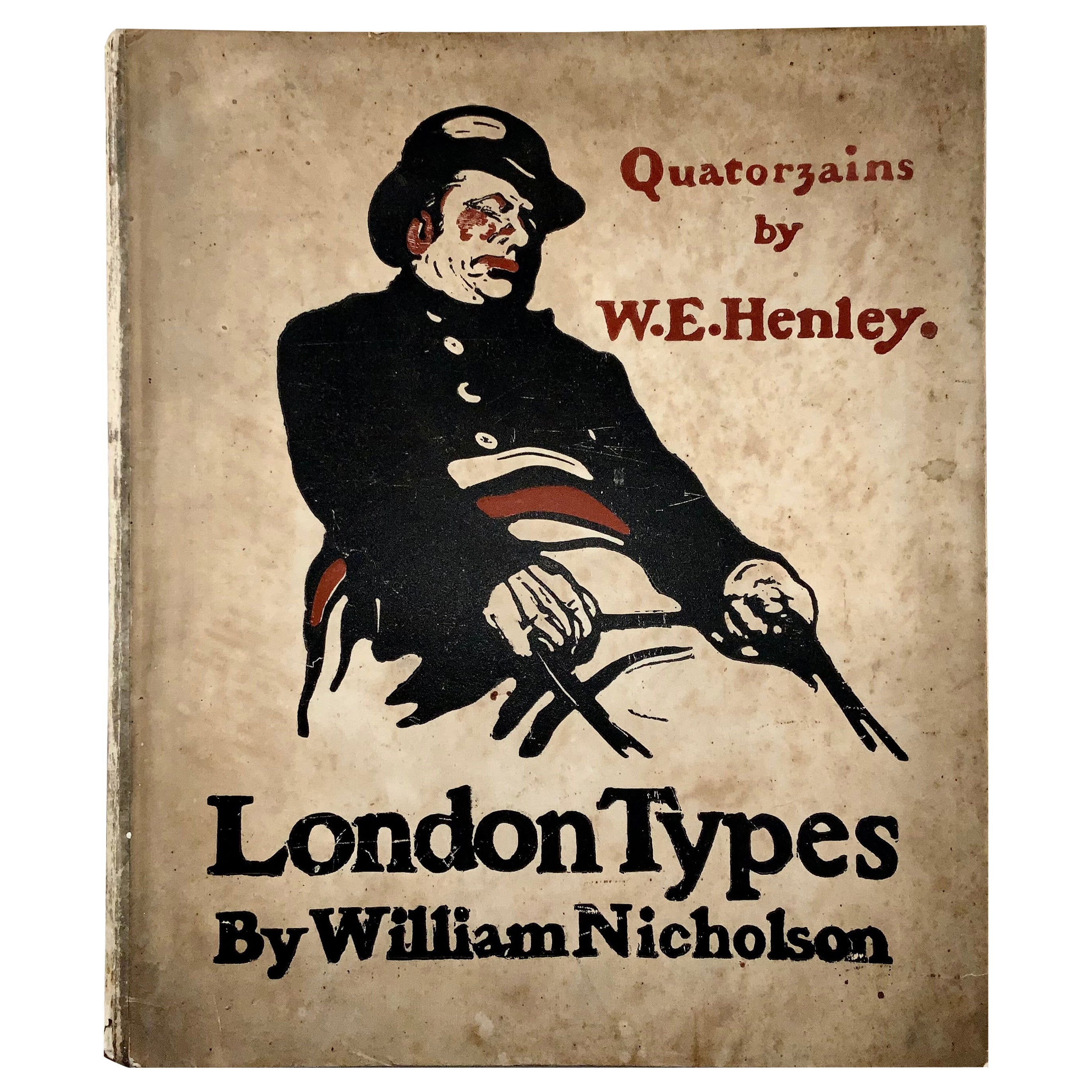 1898 William Nicholson, Folio, 12 Lithographs, Special Edition Vellum Bound For Sale