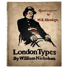 Used 1898 William Nicholson, Folio, 12 Lithographs, Special Edition Vellum Bound