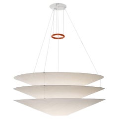 Grande lampe à suspension en papier japonais « Floration » d'Ingo Maurer