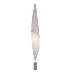 Lampadaire japonais « Wo-Tum-Bu 1 » en papier et béton coulé à la main pour Ingo Maurer