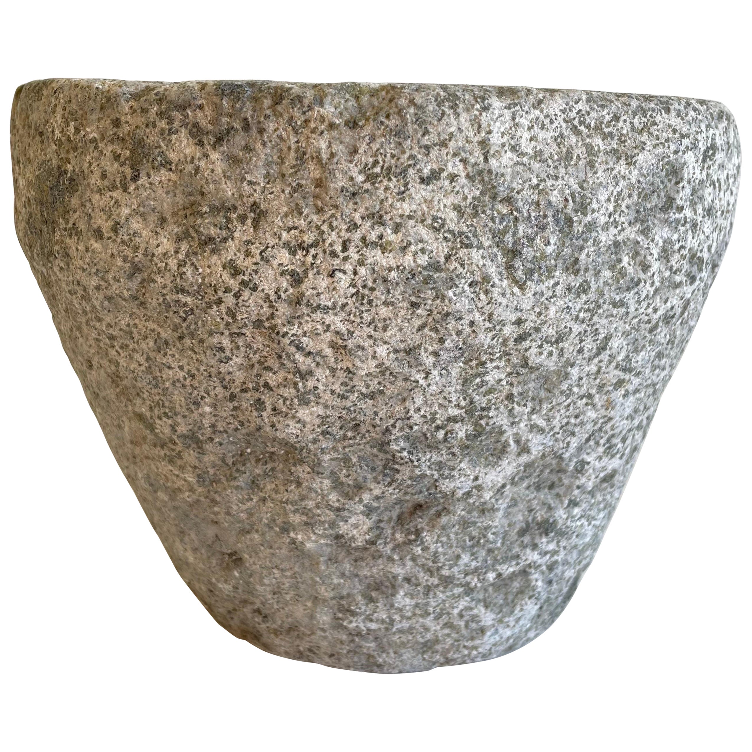 Vintage Stone Mortar Bowl For Sale at 1stDibs