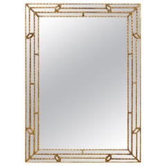 Italian Rectangular Wall Mirror, Mid-20th C