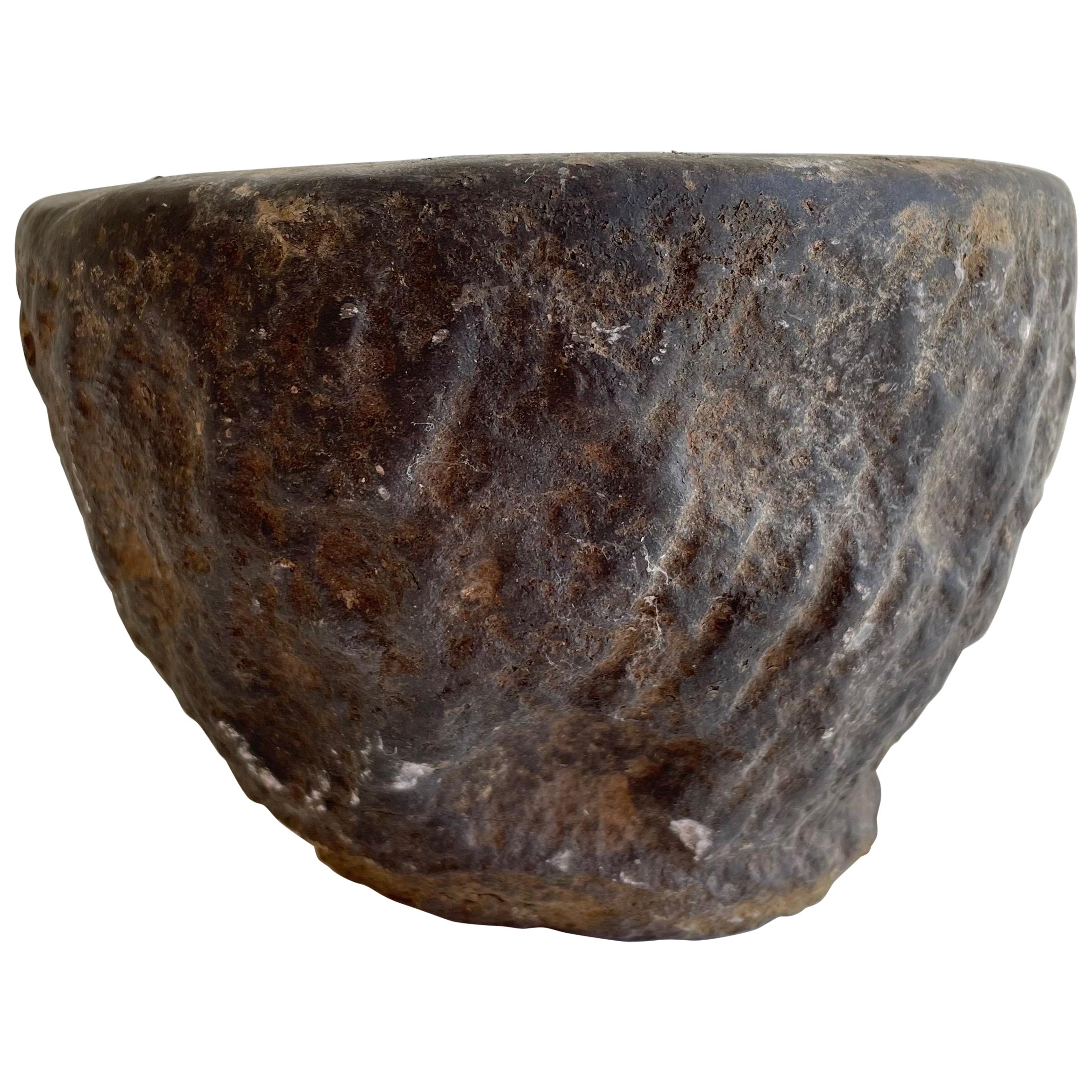 Vintage Stone Mortar Bowl For Sale