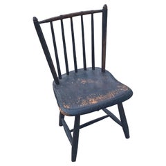 Antique American Federal Painted Child's Windsor Chair, Early 19th Century