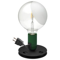 Flos Lampadina LED Table Lamp in Green by Achille Castiglioni