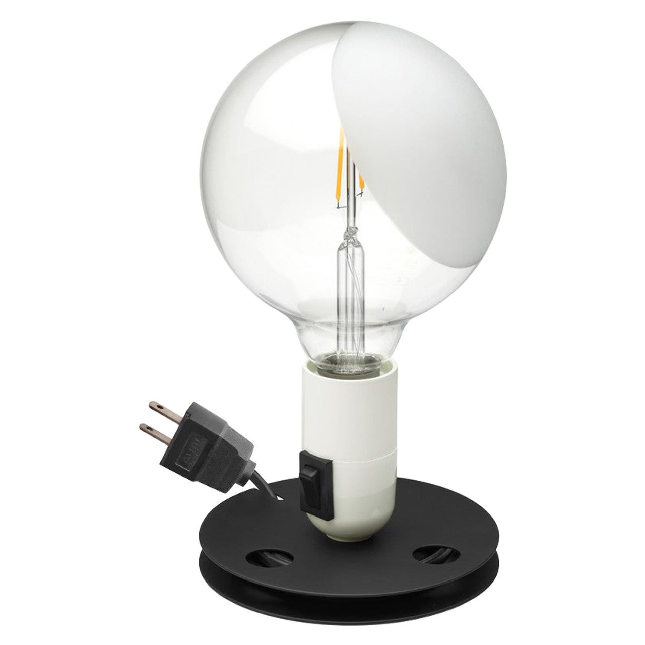 Lampe de bureau LED Flos Lampadina en blanc par Achille Castiglioni en vente