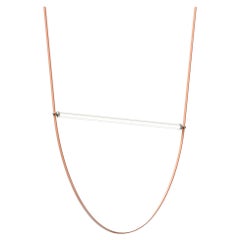 Lámpara colgante Wireline de Flos en rosa by Formafantasma