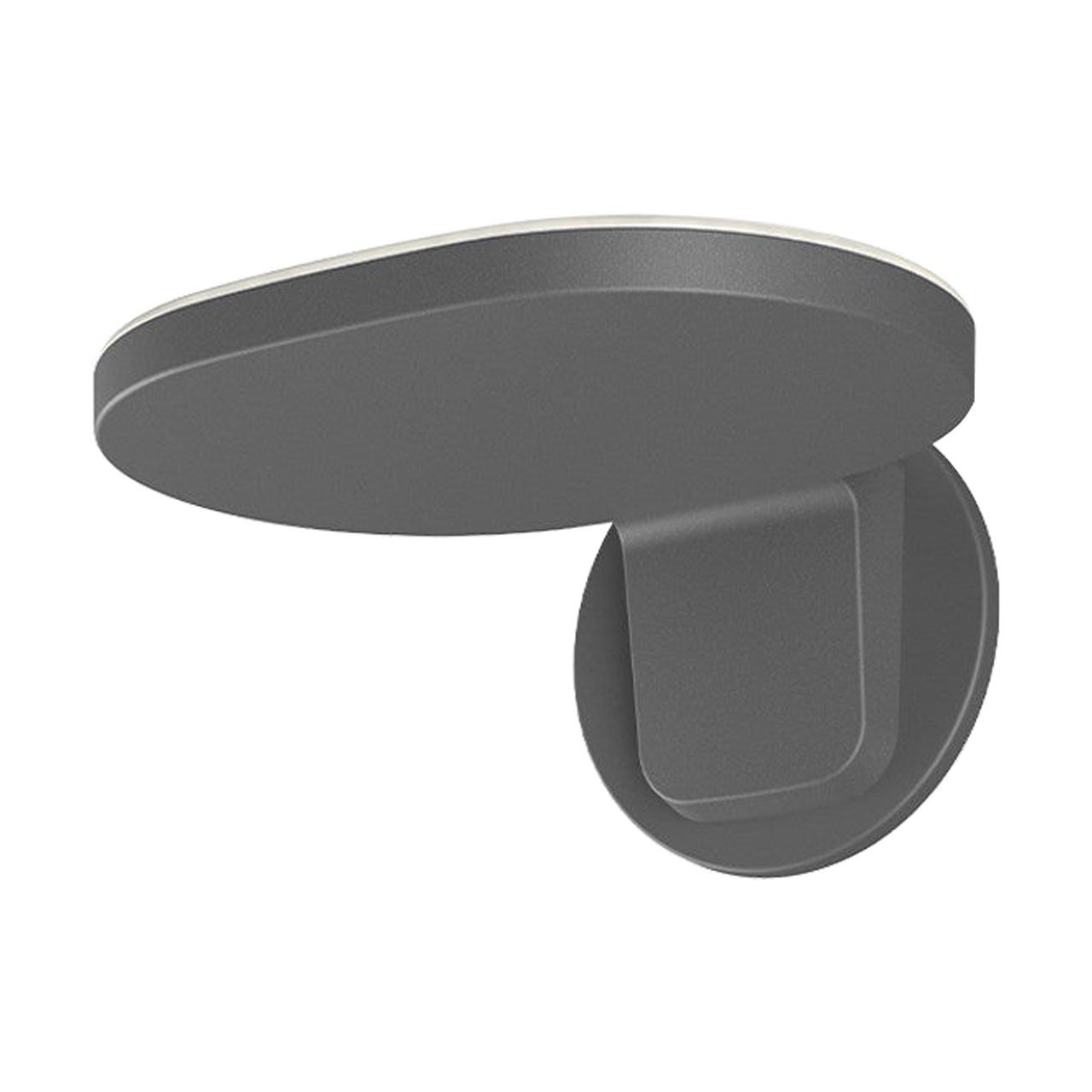 Flos Oplight W1 Small Wall Sconce in Textured Anthracite by Jasper Morrison