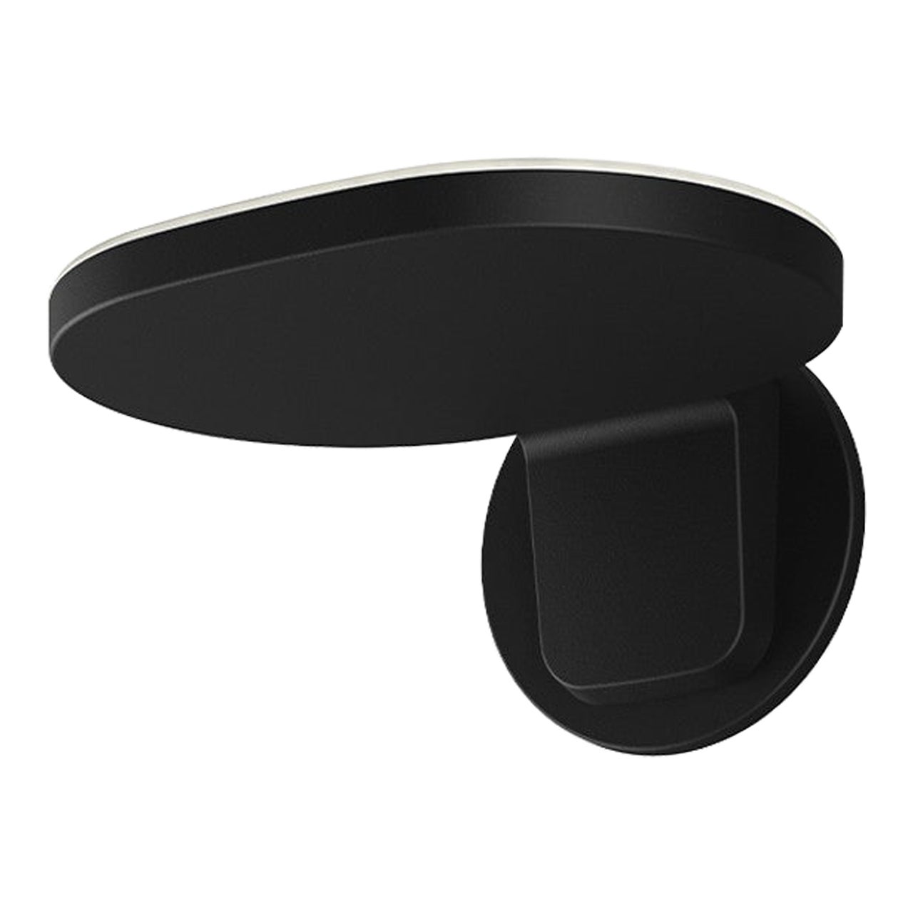 Kleiner Flos Oplight W1 Wandleuchter aus satiniertem Schwarz von Jasper Morrison