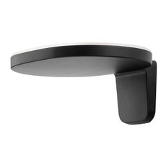 Grande applique murale Flos Oplight W2 en noir satin de Jasper Morrison