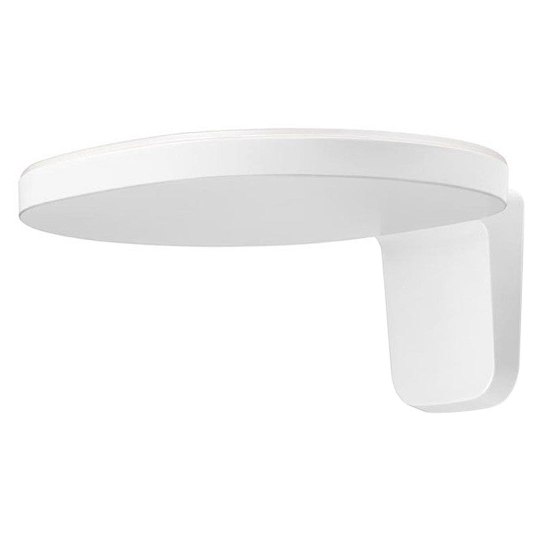 Grande applique murale Flos Oplight W2 en blanc texturé de Jasper Morrison
