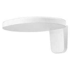 Grande applique murale Flos Oplight W2 en blanc texturé de Jasper Morrison