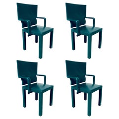 B&B Italia Arcadia Arcona Dining Arm Chair Set of 4 by Paolo Piva, 1980's Italy