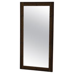 Retro 1960s Wood and Tile Mirror, Denmark