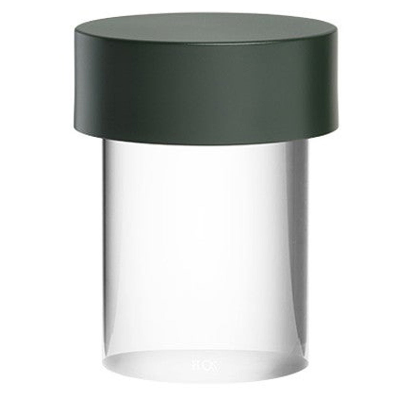 Flos Last Order Rechargeable Indoor/Outdoor Table Lamp in Green with Clear Base