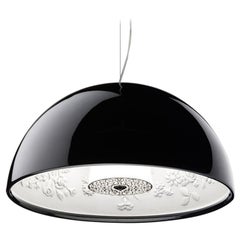 Petite lampe  suspension  gradation Flos Skygarden en noir par Marcel Wanders