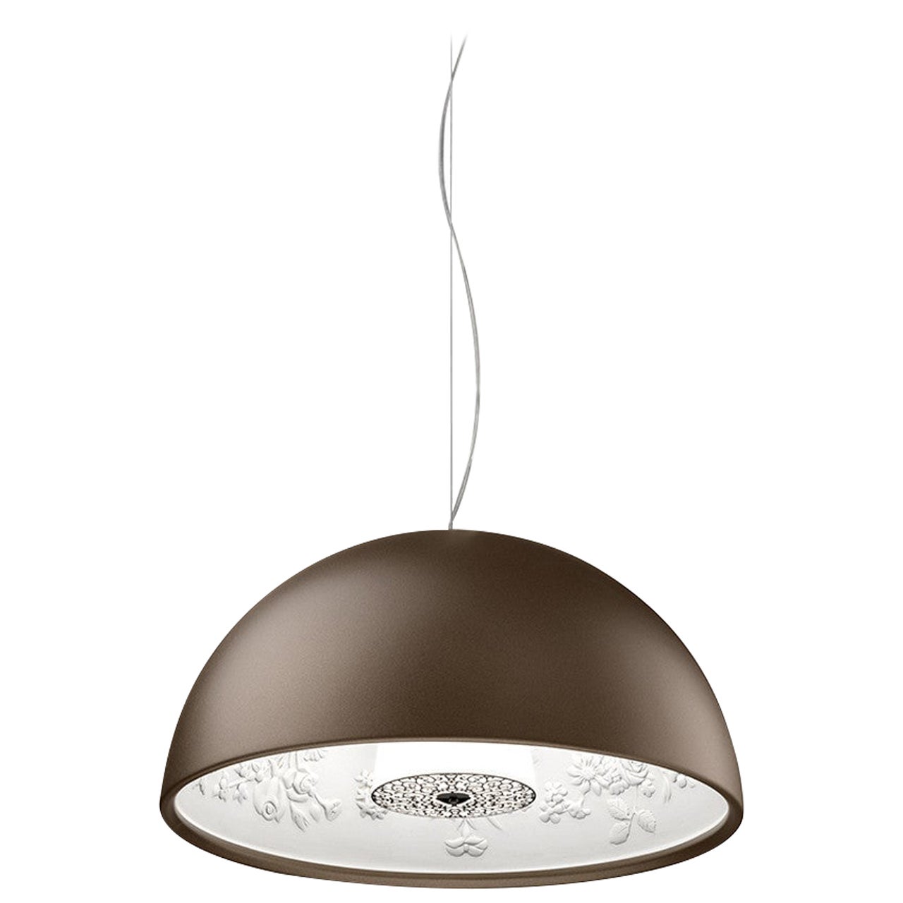 Flos Small Skygarden Pendant Dimmable Light in Brown by Marcel Wanders For Sale