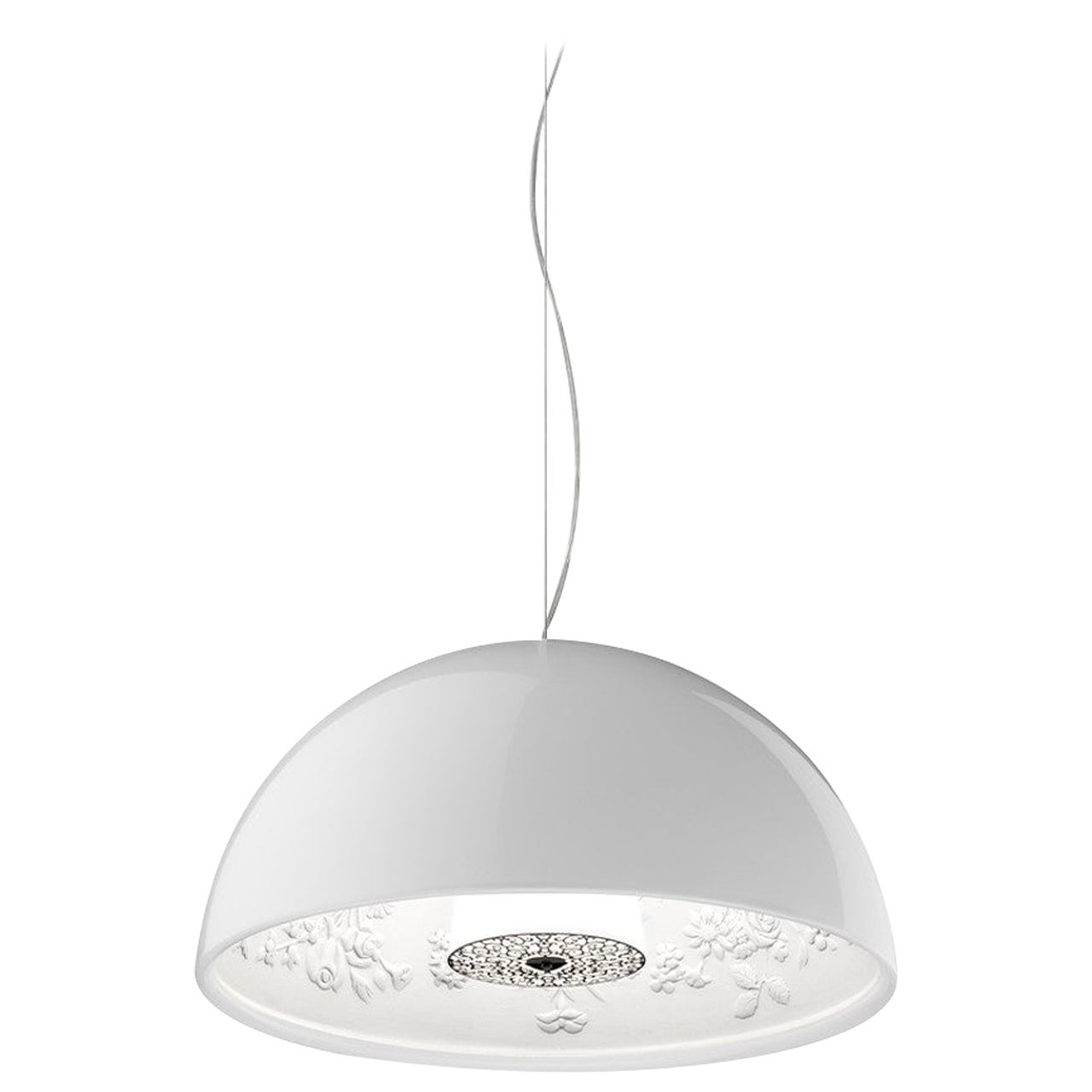 Flos Small Skygarden Pendant Dimmable Light in White by Marcel Wanders For Sale